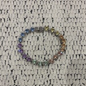 Multi-Color Crystal Tennis Bracelet - Women Jewelry